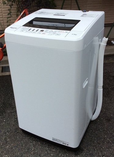 【RKGSE-362】特価！ハイセンス/Hisense/4.5kg洗濯機/HW-T45C/中古/2019年製/当社より近隣無料配達OK！