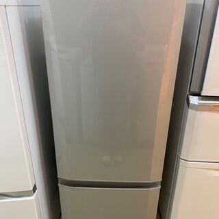 冷蔵庫 三菱 MITSUBISHI MR-P17A-S 2016年製 2D 168L シルバー 中古品
