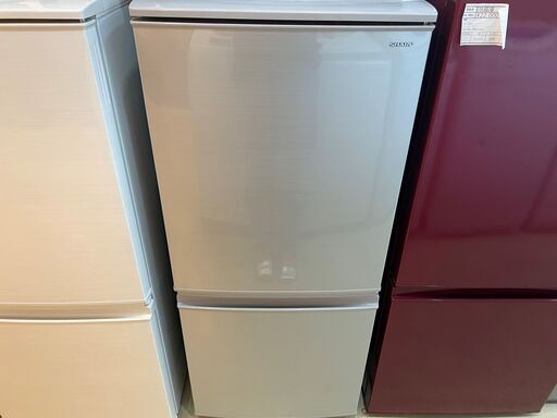 冷蔵庫 SHARP シャープ SJ-Ｄ14D-S 2018年製 2D 137L シルバー 中古品