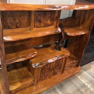 無垢材　飾り棚