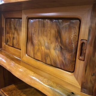 無垢材　飾り棚