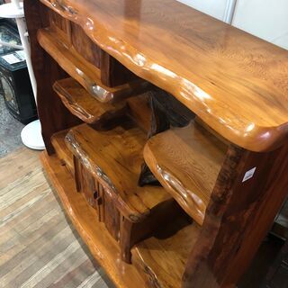 無垢材　飾り棚