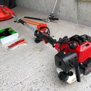未使用品 1台2役 草刈機 ヘッジトリマー バリカン ナイロンカッター付