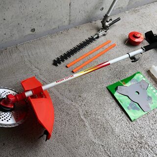 未使用品 1台2役 草刈機 ヘッジトリマー バリカン ナイロンカッター付