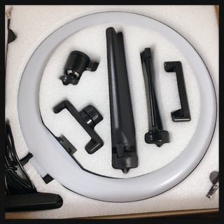 ご購入者様決定 [未使用]リングライト 女優ライト 10インチ 自撮り 撮影用 美顔リモコン付き