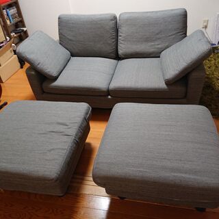 定価99,800円★ 3人掛けソファセット【オットマン付き】