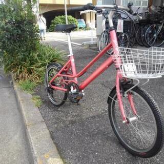 中古自転車１１３４コーダーブルーム　カナフ　２０インチ　アルミフレーム　６段ギヤ　ワイヤー錠 中古自転車1134コーダーブルーム カナフ 20インチ アルミ