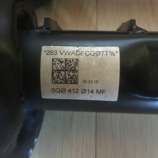 COX スプリング　ゴルフ7ハイライン用　純正ショックアブソーバーとセット