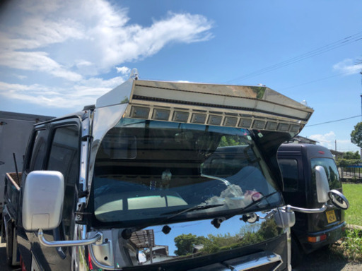 2トン標準サイズの舟形バイザー（フロントバイザー 車のパーツの