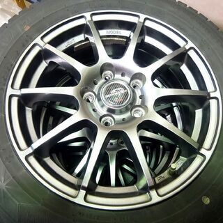 スタッドレス アルミ4本セット 中古 グッドイヤー アイスナビ6 205/60R16 2018年 エーテック シュナイダー 5H 6.5J +53 ☆ PayPay(ペイペイ)決済可能 ☆ 札幌市 清田区 平岡