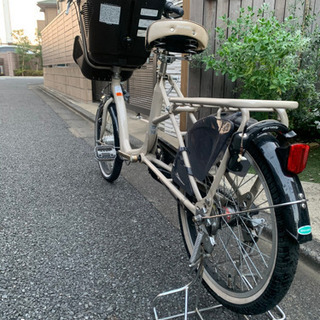ふらっかーずシュシュ 3人乗り自転車チャイルドシート付き サンド