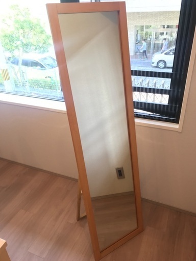 無印良品muji メープル材ミラー スタンドミラー 姿見 上京タロー 丸太町のミラー 鏡の中古あげます 譲ります ジモティーで不用品の処分