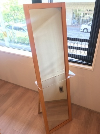 無印良品muji メープル材ミラー スタンドミラー 姿見 上京タロー 丸太町のミラー 鏡の中古あげます 譲ります ジモティーで不用品の処分