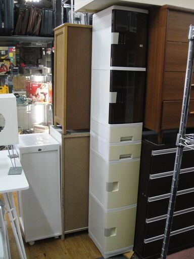 スリム収納棚 扉付き 6段box 収納ボックス 開き扉 引き出し キッチン収納 すきま収納 札幌リサイクルセンタ 月寒中央の収納家具 食器棚 キッチン収納 の中古あげます 譲ります ジモティーで不用品の処分