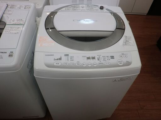 【中古品】自社配送＆設置可能　東芝 TOSHIBA AW-80DM-W [簡易乾燥機能付き洗濯機（8.0kg） ピュアホワイト]　2014年製