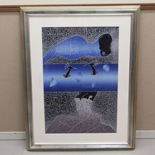 真作保証 萄雅彦 DOH 無重力 版画 セリグラフ 24/30 H0382 限定30点 自然画 風景画 日本国際美術家協会々員 国際版画芸術評議会(R2042awxY) 真作保証 萄雅彦 DOH 無重力 版画 セリグラフ 24/30 H0382 限定30点