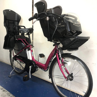 ブリヂストン アンジェリーノ 20インチ 3人乗り 8.7ah 黒 電動自転車