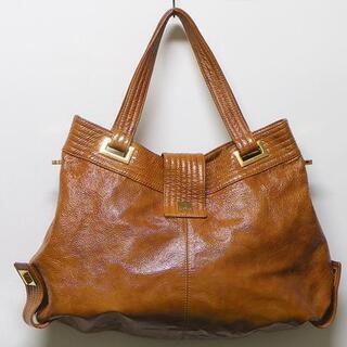 FA】Kooba クーバ エナメルレザー ショルダートート バック