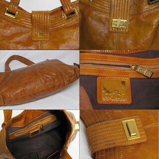 FA】Kooba クーバ エナメルレザー ショルダートート バック