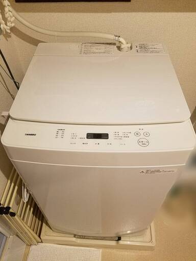 洗濯機　美品　2018年製　TWINBIRD洗濯機  WM-EC55型 5.5kg