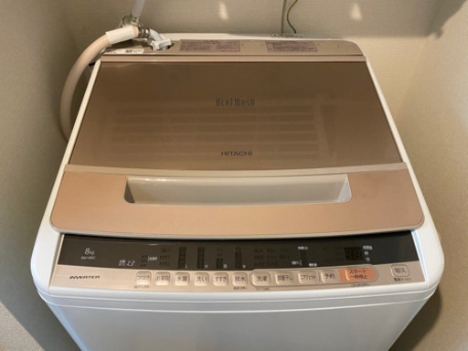 日立　2018年製　8kg洗濯機　ビートウォッシュ　BW-V80C