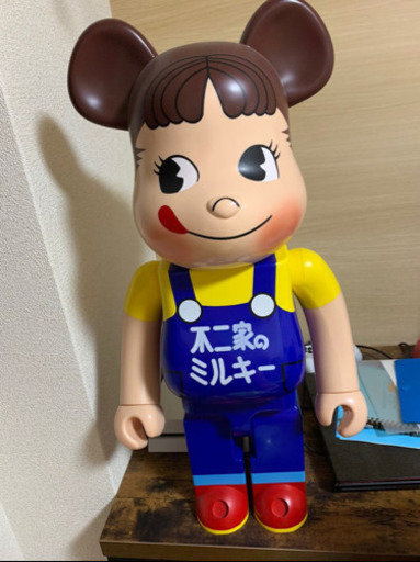 1000% ペコちゃん ミルキー ブルー ベアブリック