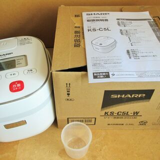 ☆シャープ SHARP KS-C5L-W 3合炊き ジャー炊飯器...