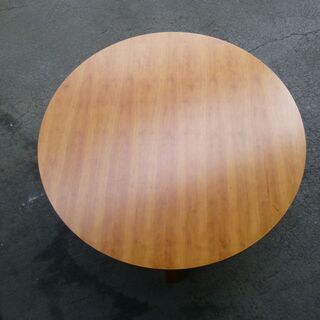 木製　丸テーブルW95D95H32