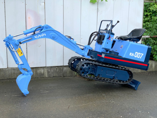 クボタ　ミニ　ユンボ　油圧ショベルカー　KH-007   0.7tクラス　　1905時間　ゴムキャタバリ山　陸送も可能