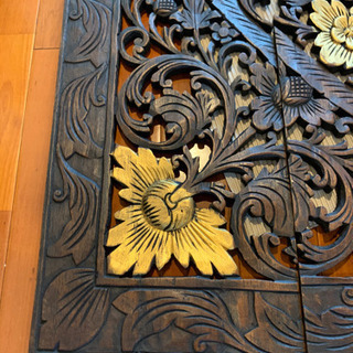 タイ　木彫　レリーフ タイ 木彫 レリーフ