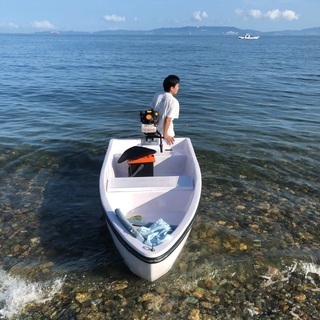 2馬力ボートで釣り