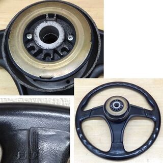 NARDI ナルディ ステアリング GARA3 TYPE4 365mm ブラックレザー＆ガン