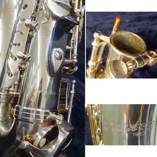 動作未確認・ジャンク扱★アルトサックス ケース付 Victory ビクトリー 管楽器 吹奏楽　練習用 ☆ PayPay(ペイペイ)決済可能 ☆ 札幌市 豊平区 平岸 アウトレットモノハウス 動作未確認・ジャンク扱☆アルトサックス ケース付 Victory ビクトリー