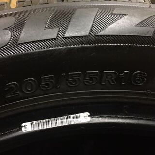 BS BLIZZAK VRX 205/55R16 16インチ スタッドレス 4本 2016年製 バリ溝 