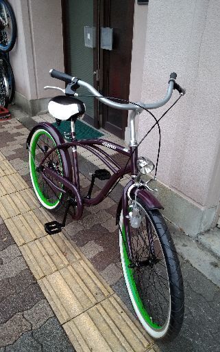 Lupinus[ルピナス]24吋 ビーチクルーザー シングル/パープル (自転車 