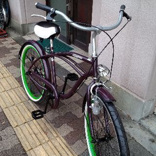 Lupinus[ルピナス]24吋 ビーチクルーザー シングル/パープル