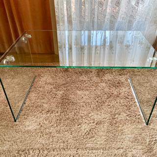 フランフラン　Francfranc 耐熱ガラス ローテーブル