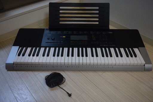★ CASIO 電子キーボード［CTK-4400］ACアダプタ 譜面台 付き ■ カシオ 61鍵盤