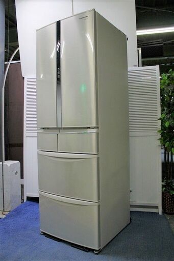 完成品 パナソニック Panasonic R1944) 6ドア冷凍冷蔵庫 店頭取引大歓迎♪ 冷蔵庫 2012年製! NR-F436T-N 自動製氷 462L 冷蔵庫
