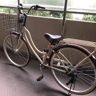 自転車　ベージュでオシャレ！受け渡し完了しました！