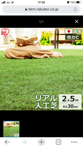 最終価格です　人工芝ソトアソビ　室内使用のみ美品