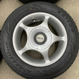 値下げ！軽バン・軽トラ用アルミホイール・タイヤセット 165/70R13