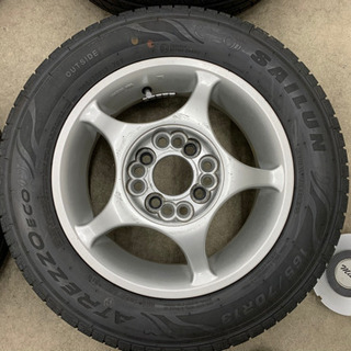 値下げ！軽バン・軽トラ用アルミホイール・タイヤセット 165/70R13