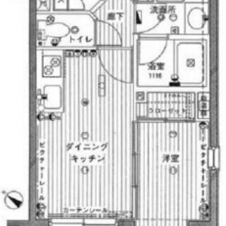 渋谷、神泉の1DK！オートロック、角部屋二面採光！