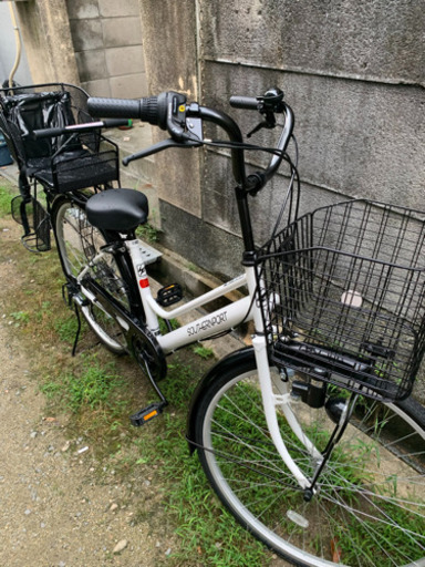 ほぼ新品の自転車（お話中）