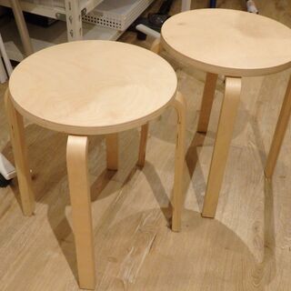 IKEA イケア FROSTA 21255 フロスタ 木製 丸椅...