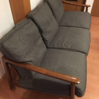 ケユカ製ソファー 3人掛け 中古 条件付き送料込み KEYUCA - 3人掛けソファ 