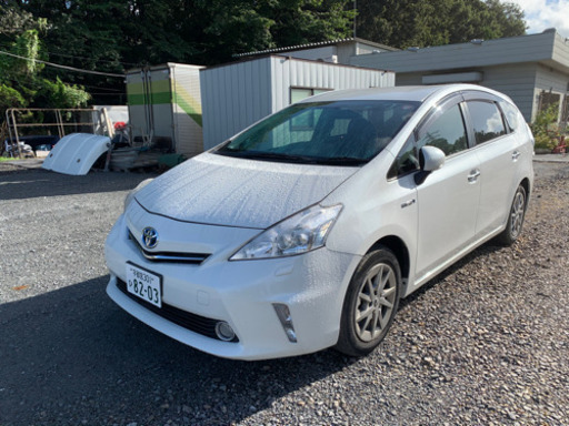 平成26年式プリウスアルファsチューンブラックホワイトパールクリスタルシャイン車検あり Ji 下野のトヨタの中古車 ジモティー