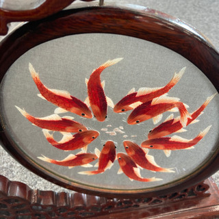 金魚の置物(回転式)