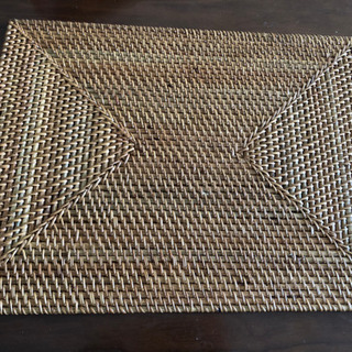 ラタン編み　ランチョンマット　4枚セット
